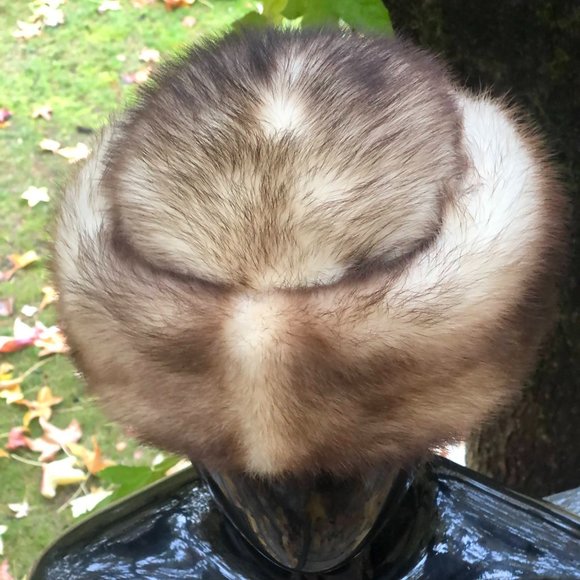Vintage 1960s Mink & Ferret Pillowbox Genuine Fur Hat #SlavicCore main image 6